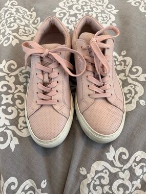 Greats Blush Pink Casual Lace-Up Sneakers
